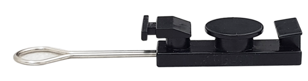 Зажим для  FTTH кабеля S-clamp обеспечивает максимально надежное крепление и сохранность оболочки кабеля.